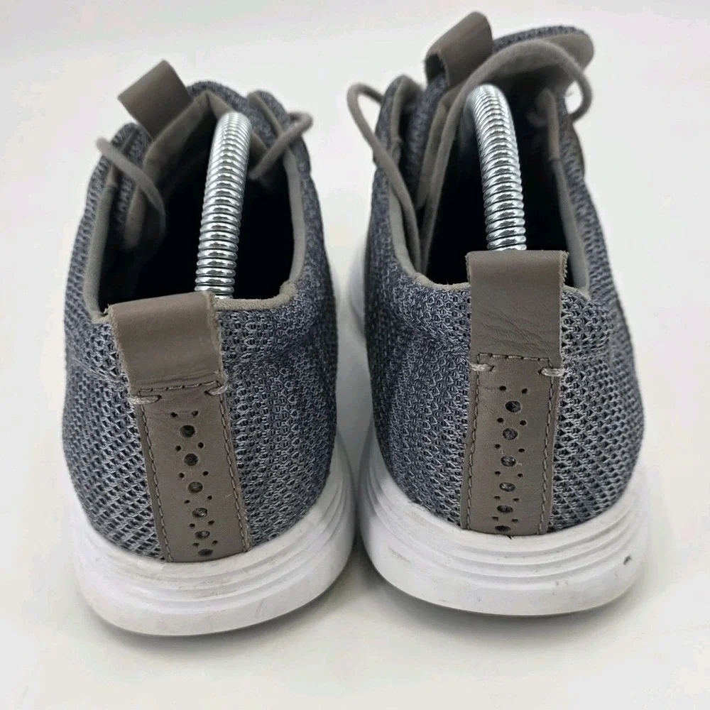 COLE HAAN GRAND TOUR KNIT OXFORDS MENS SIZE 9.5 M GRAY BROWN CASUAL SHOES C31346